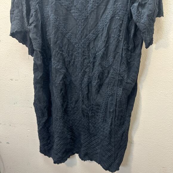 Woven Heart Kimono Duster Cover Up One Size Floral Embroidered Boho Whimsigoth - Picture 7 of 7